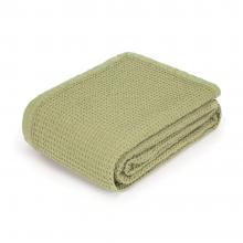 Joshua's Dream Waffle Green Bedcover / Large Throw