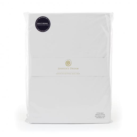 Joshua's Dream Classic 200 Percale White Flat Sheet