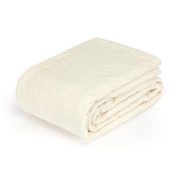 Joshua's Dream Floral Ivory Bedcover / Large Throw