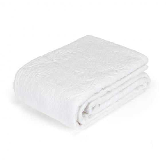 Joshua's Dream Floral White Bedcover / Large Throw