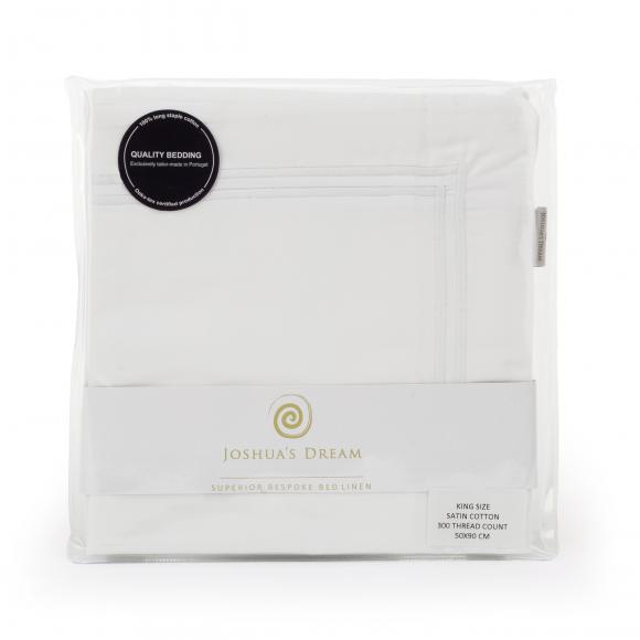 Joshua's Dream Purity 300 Satin White Oxford Pillowcase