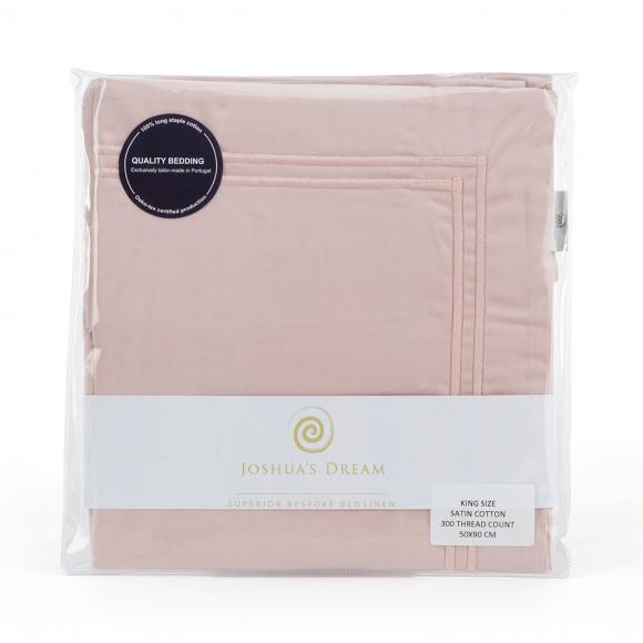 Joshua's Dream Purity 300 Satin Pink Oxford Pillowcase